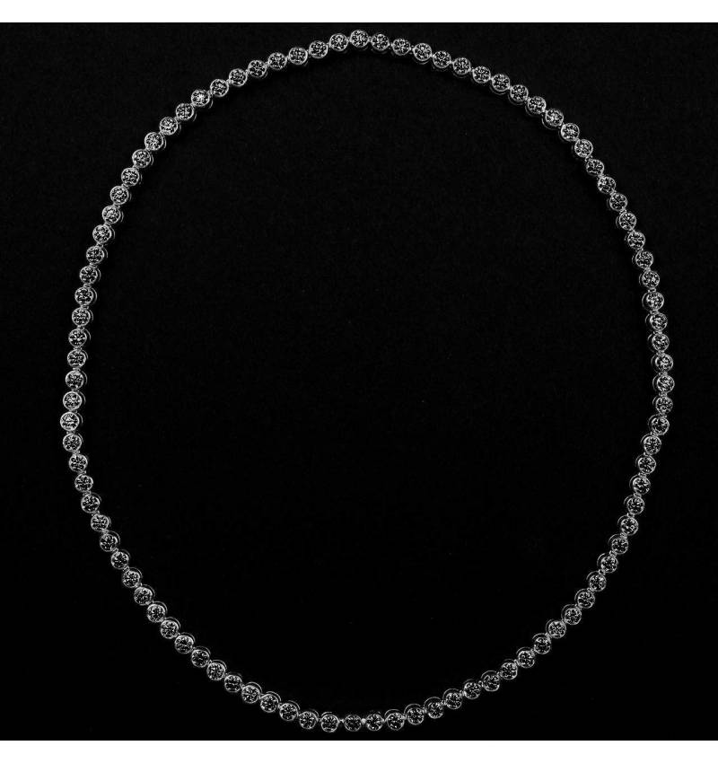 Schwarze Diamantkette Perle de diamants