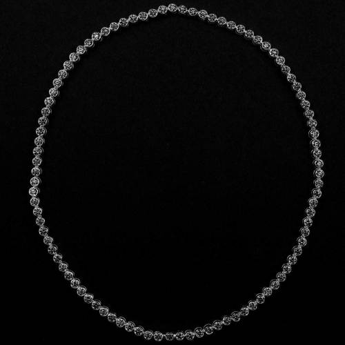 Schwarze Diamantkette Perle de diamants