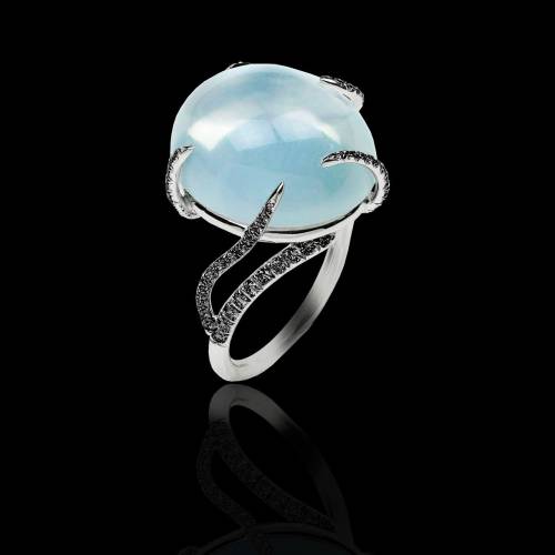 Diamantring Pierre de Lune