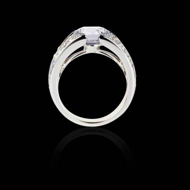 Verlobungsring mit Diamant in Weissgold Isabelle