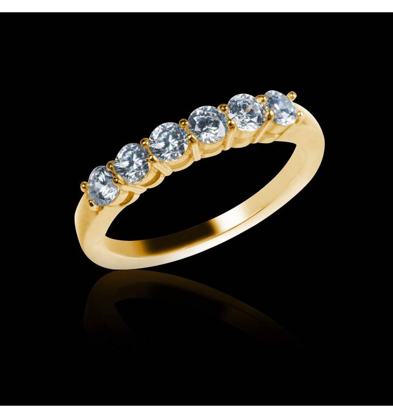 Trauring in Gelbgold mit Diamanten Cassiopa Trauring in Gelbgold mit Diamanten Cassiopa