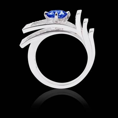 Bague saphir bleu Romanesque