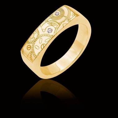 Bague homme Or Jaune Complications
