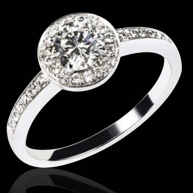 Verlobungsring mit Diamant in Weissgold Rekha