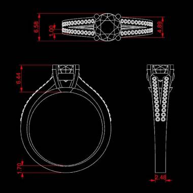 Verlobungsring mit Diamant Marie