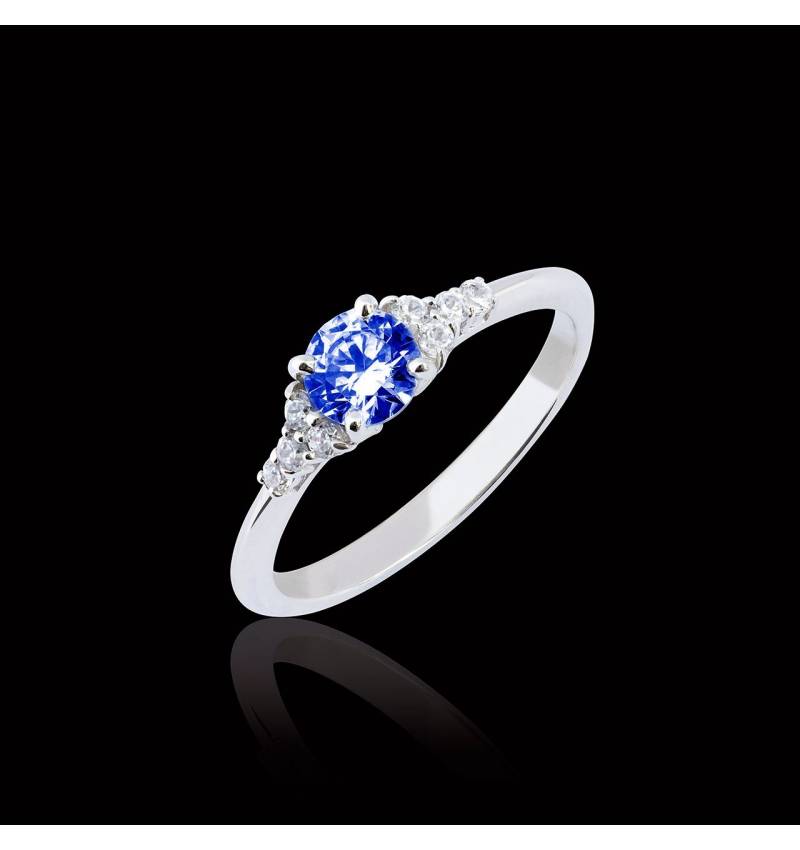 Bague saphir bleu Virginie