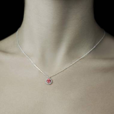 Pendentif rubis poire Soleil