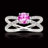 Bague saphir rose Amandine