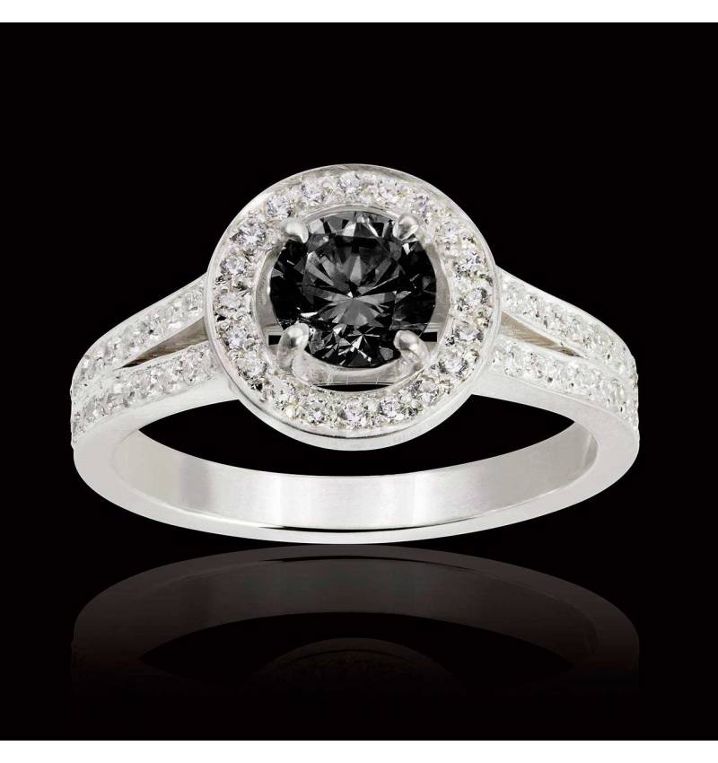 Bague diamant noir Sarah