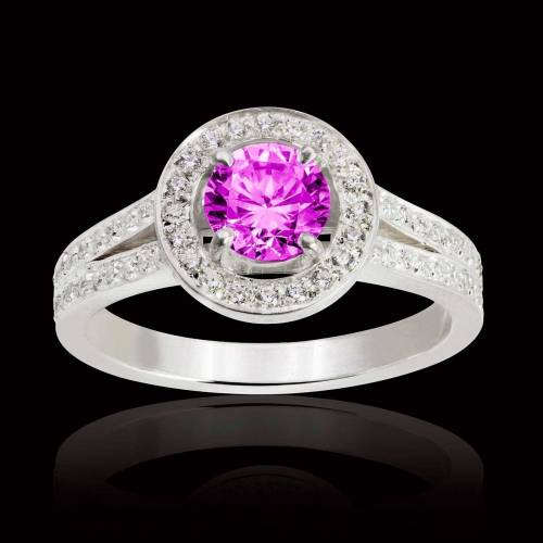 Bague saphir rose Sarah