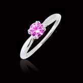 Bague saphir rose Laureen solo