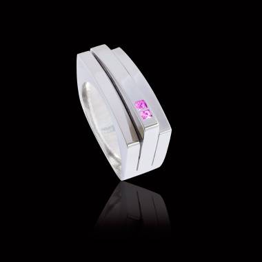 Bague saphir rose Se,nsus