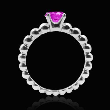 Bague saphir rose Perle