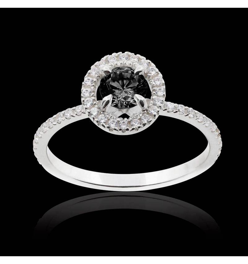 Bague diamant noir Isaure