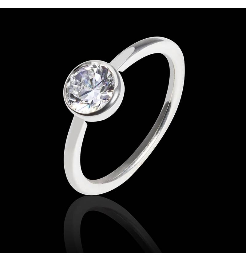 Diamantring in Weissgold Cristina