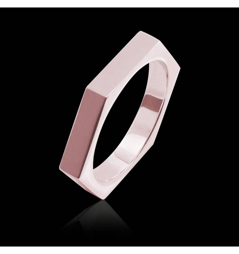 Bague homme or rose Kevin