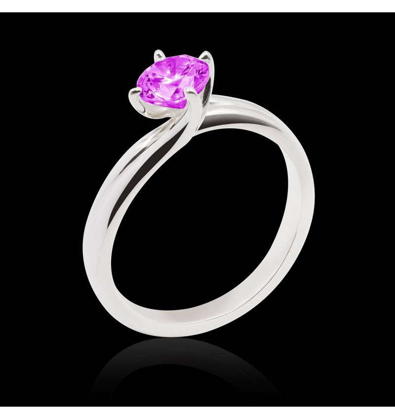 Bague saphir rose Alicia