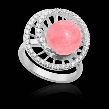 Bague perle rosée Corinne