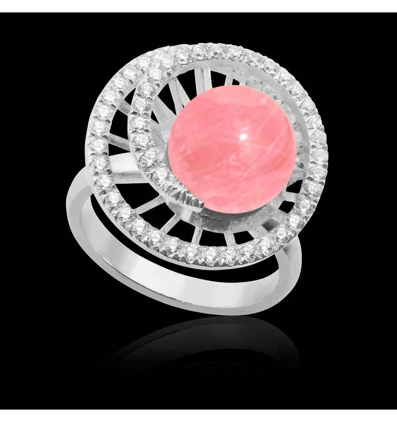 Bague perle rosée Corinne