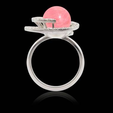 Bague perle rosée Corinne