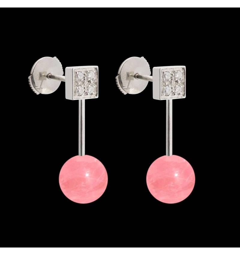 Boucles d'oreilles perle rosée Archipel Boucles d'oreilles perle rosée Archipel