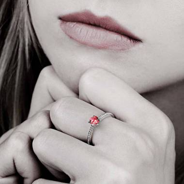 Bague Spinelle rouge Elodie