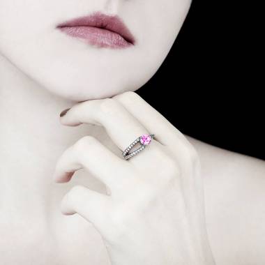 Bague Tourmaline rose Plena Luna