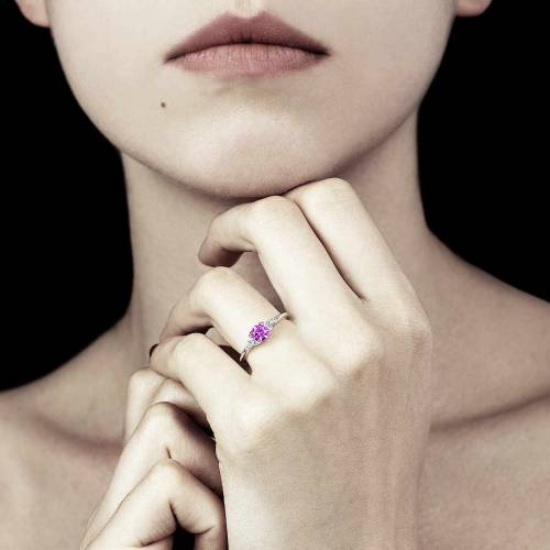 Bague Tourmaline rose Virginie