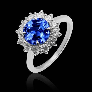 Bague saphir bleu Florentine