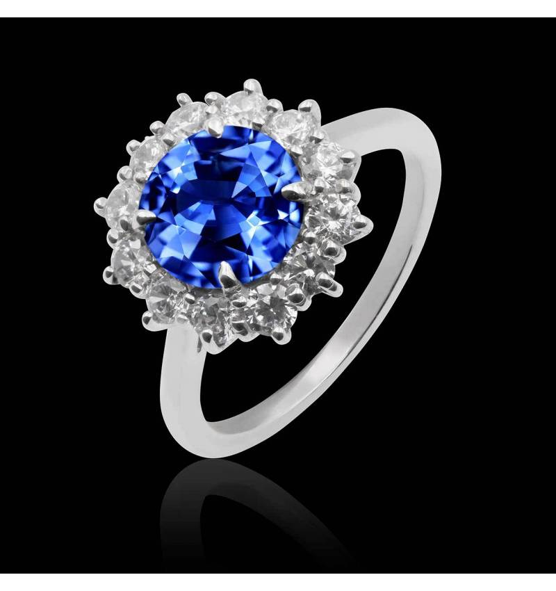 Bague saphir bleu Florentine