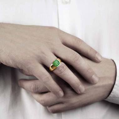 Herrenring Gelbgold...