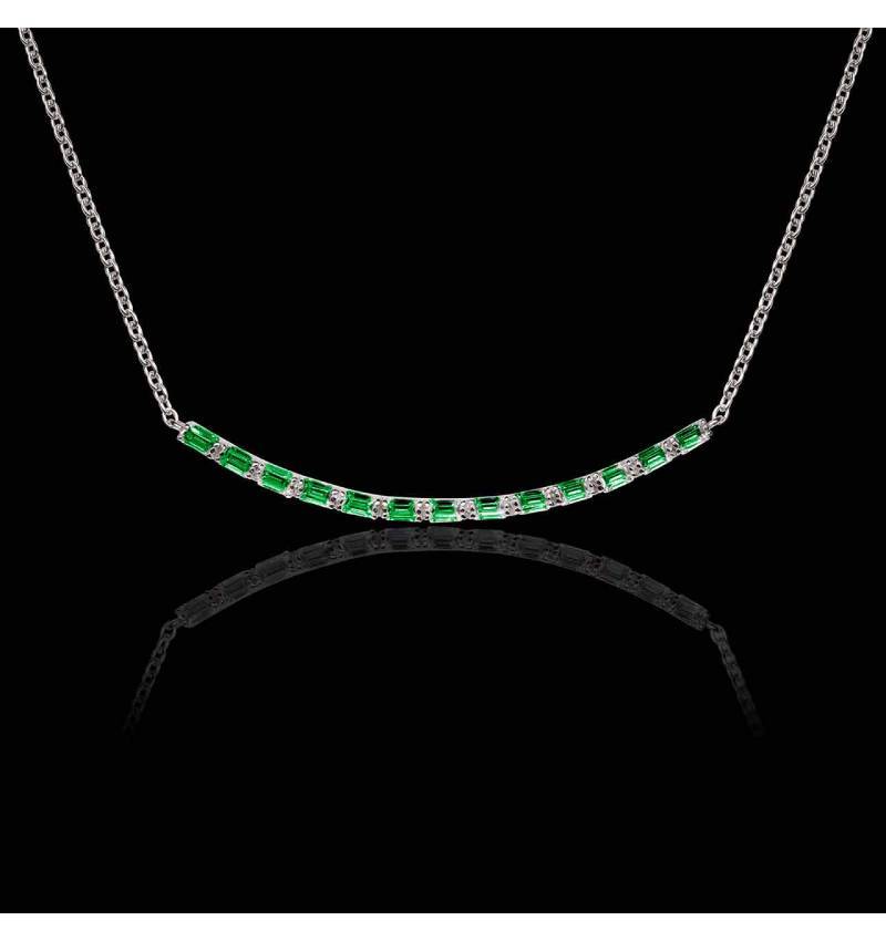 Collier émeraude Ligne