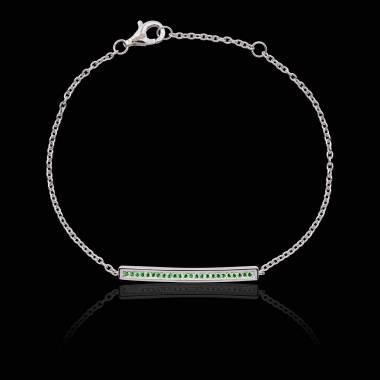 Bracelet émeraude Pavé