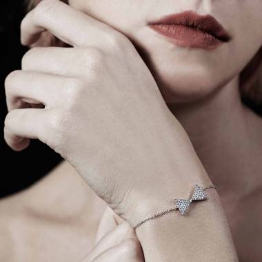 Bracelet diamant Noeud Papillon