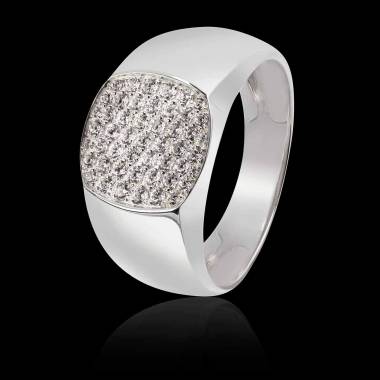 Herrenring Weissgold...