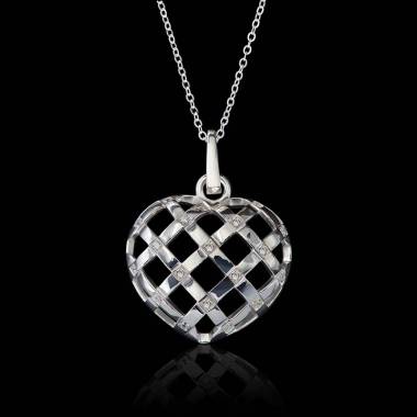 Diamant-Anhänger Coeur...