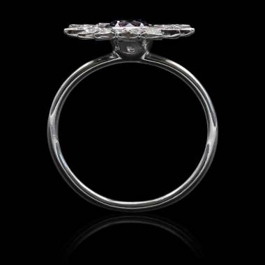 Bague diamant noir Marguerite