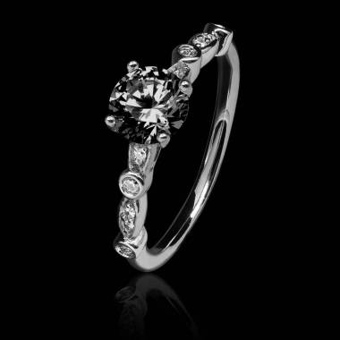 Schwarzer Diamantring Maya