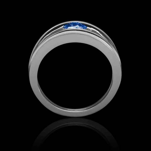 Bague saphir bleu Anne Claire