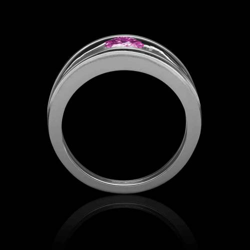 Bague saphir rose Anne Claire