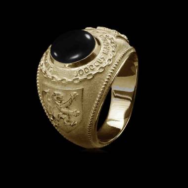 Herrenring Gelbgold College...