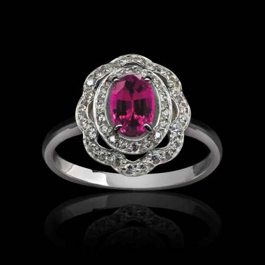 Bague saphir rose Carla