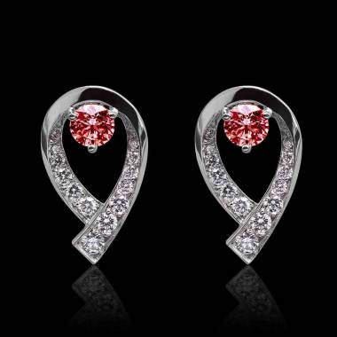 Boucles d'oreilles rubis...