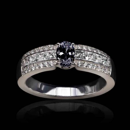 Bague diamant noir Grace